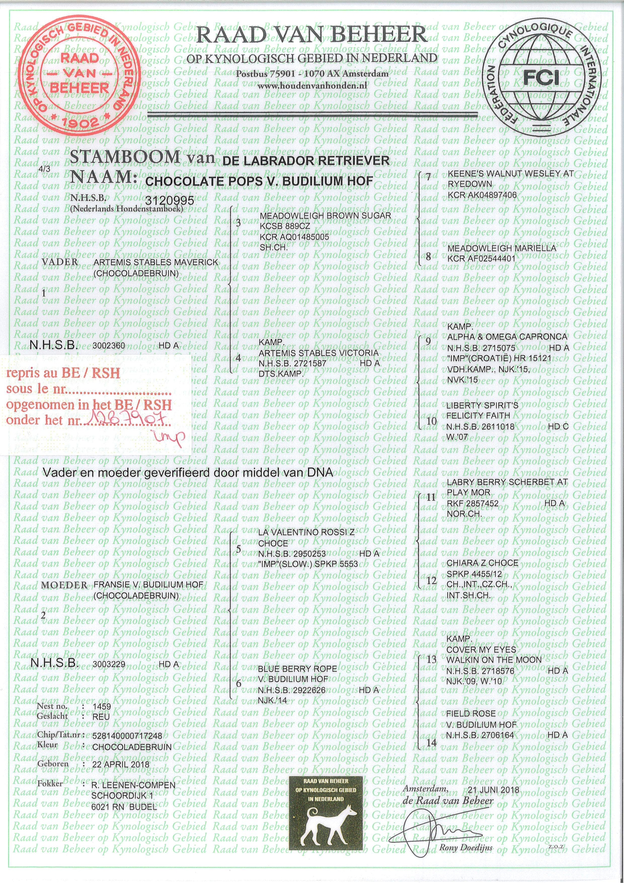 Moorings Hill - Stamboom - Finn